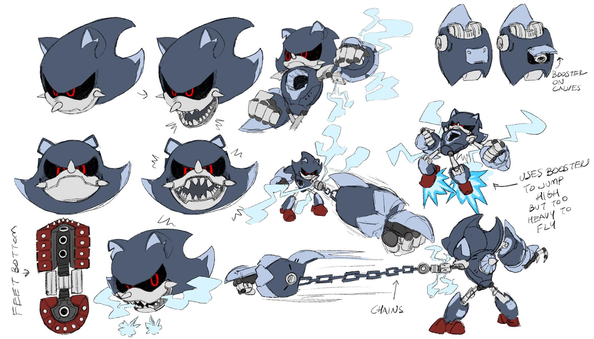 Metal Werehog Move Sheet